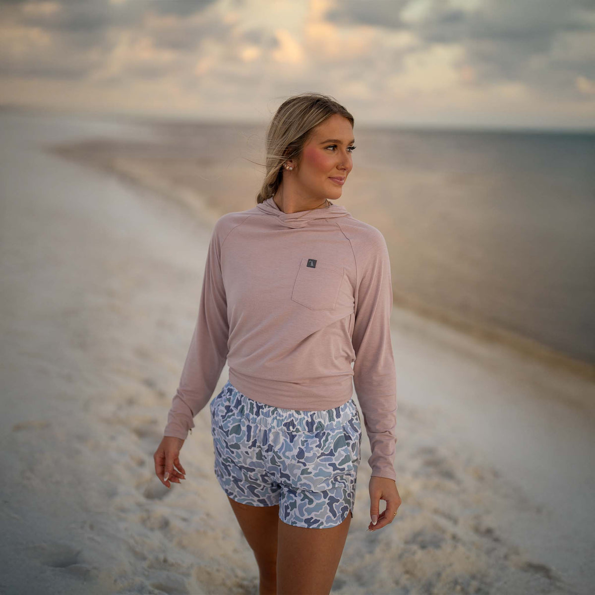High Waisted Volley Shorts in Localflage Coast