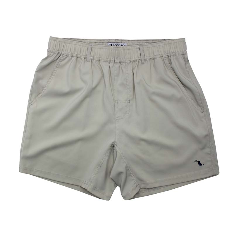 Front view of Local Boy Volley Shorts in Cool Grey.